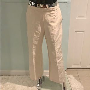 Baby Pink Paisley Pants. Lined in underwear area.